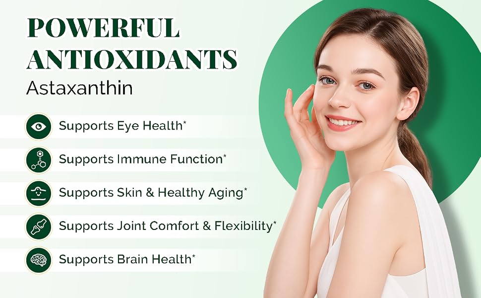 VBTOP Astaxanthin 6 mg Supplement, Natural Antioxidant Supplement, 120 softgels feature detail 2